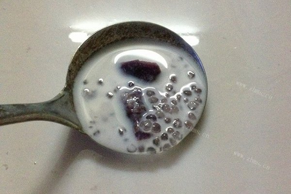 紫薯豆奶（椰汁）西米