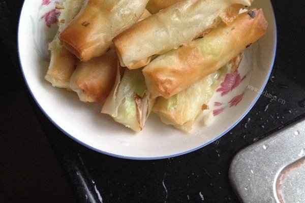 自制快速白菜春卷