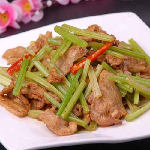 营养美食之芹菜炒肉