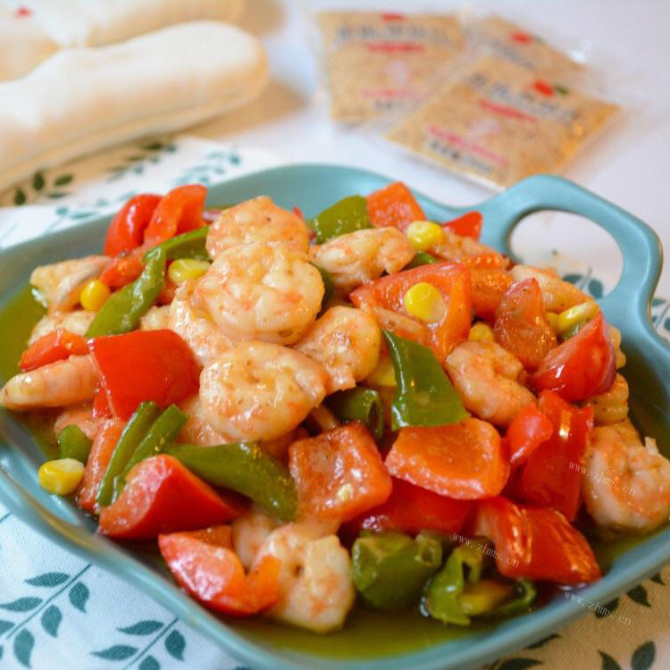 年夜饭辣炒虾仁