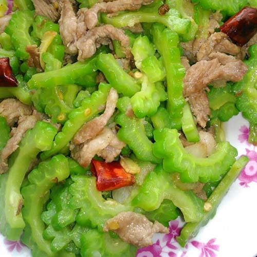 苦瓜炒肉（懒人版）