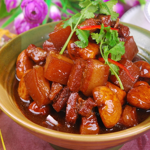 「自创」板栗烧肉