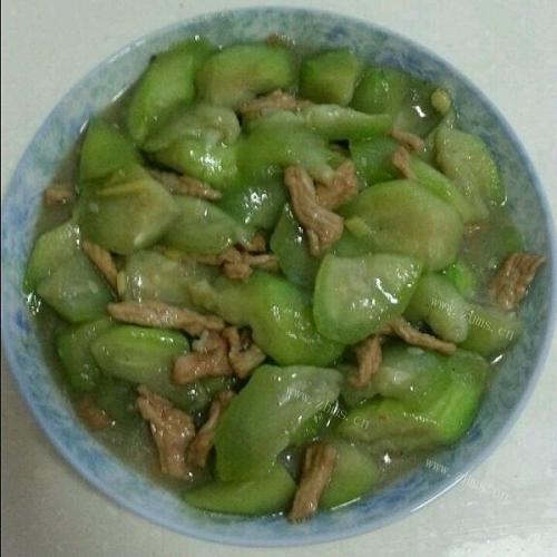 一个人的丝瓜炒肉