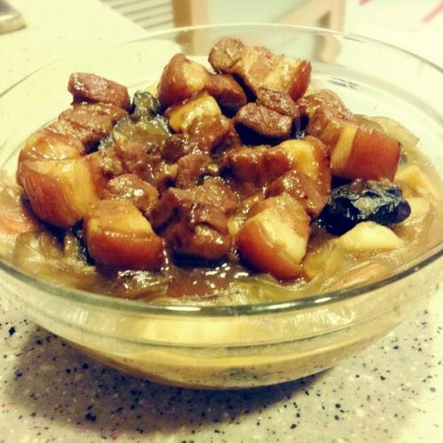 美味的茄子炖肉