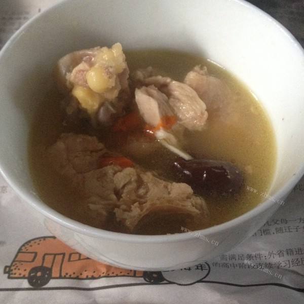 简单油饼母鸡汤