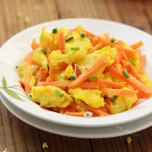 家常菜胡萝卜炒鸡蛋