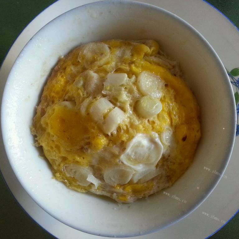 美味的微波炉蒸鸡蛋 