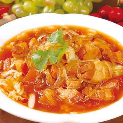 家常菜白菜猪肉炖粉条