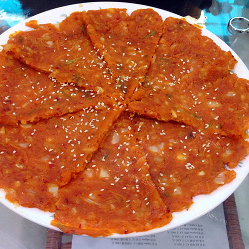 可口韩国泡菜饼