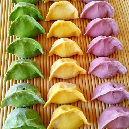 彩色水饺