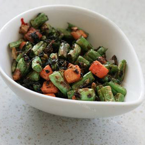 家常橄榄菜炒豆角 