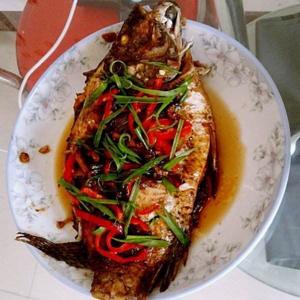家常的红烧福寿鱼