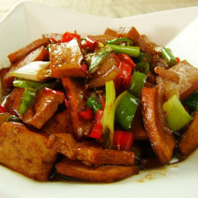 美味的豆腐干炒肉