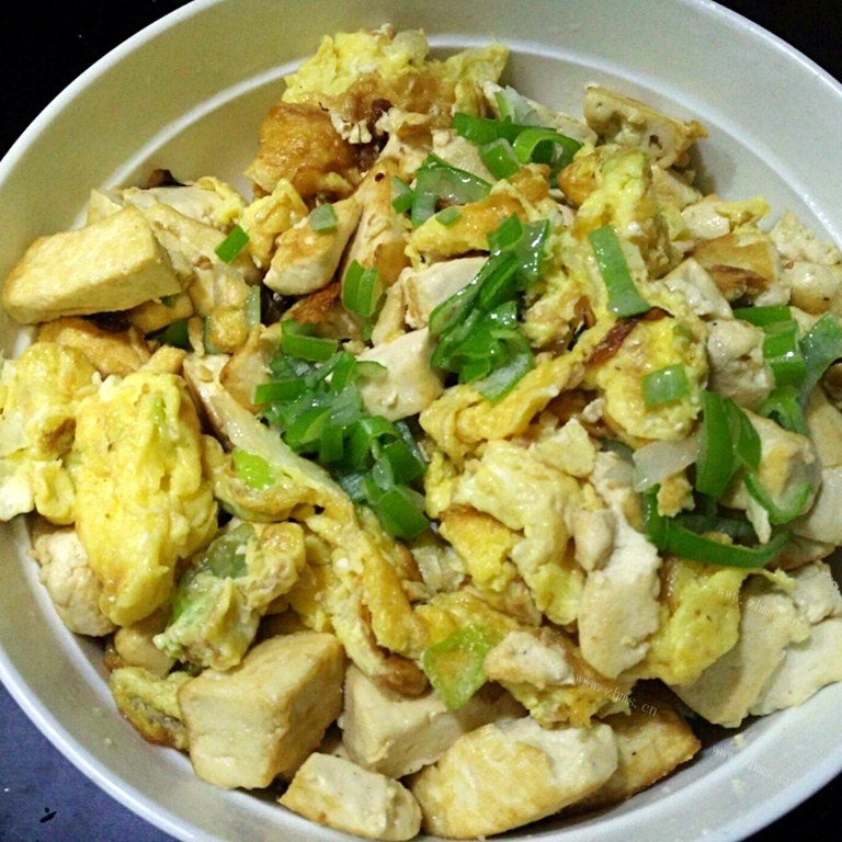 百吃不厌的鸡蛋炒豆腐