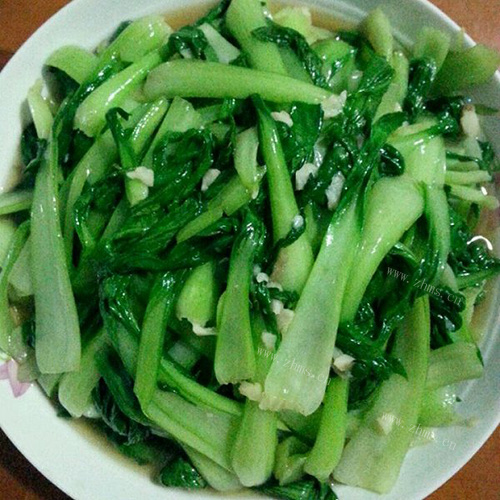 鲜嫩的清炒白菜