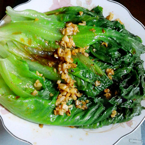 自制蒜蓉生菜