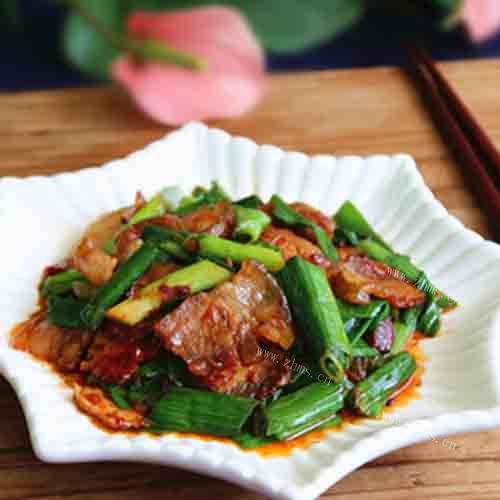 好吃的青蒜回锅肉