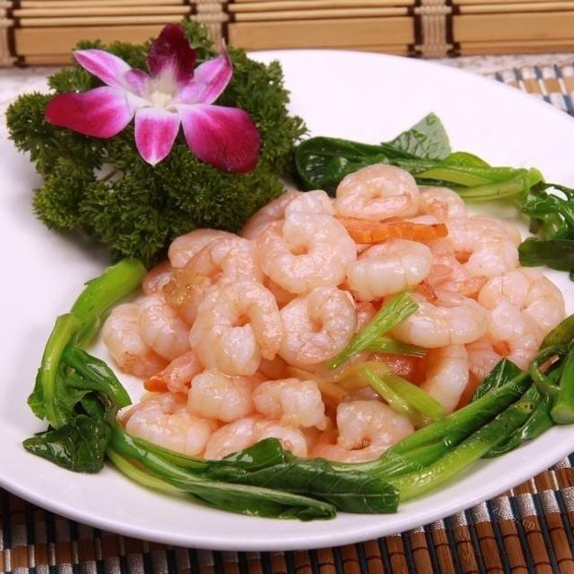 美味的爆炒虾仁