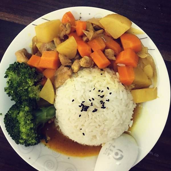 简易版印度咖喱饭