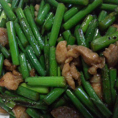 家常菜蒜薹炒肉丝