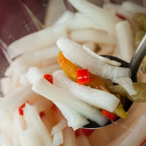 开胃的腌萝卜