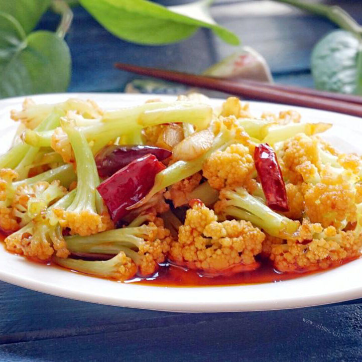 口感饱满的干煸菜花