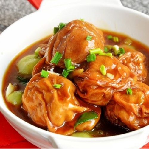 清脆爽口的油面筋塞肉