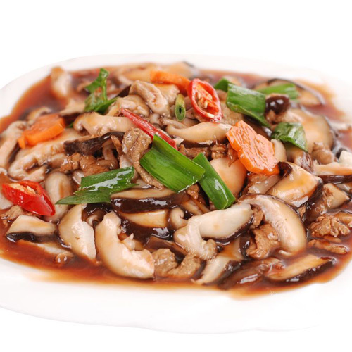 自己做的香菇肉片