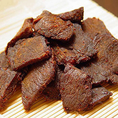 好吃的自制牛肉干 