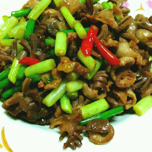 自制盐焗鸡胗 
