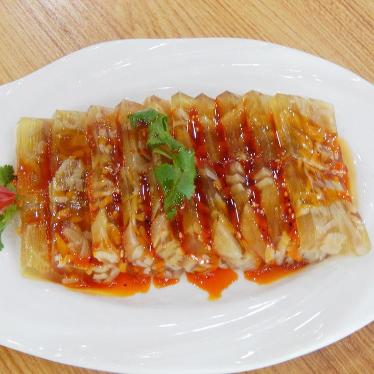 下酒菜水晶肉皮冻