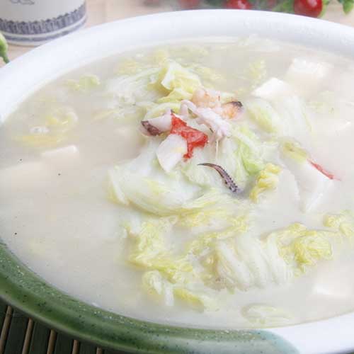 健康营养的白菜炖豆腐