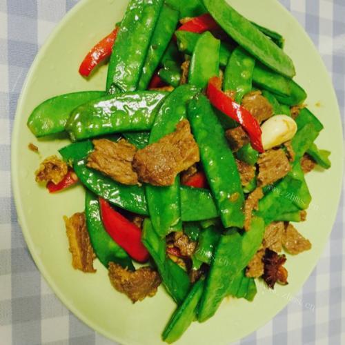 荷兰豆炒牛肉