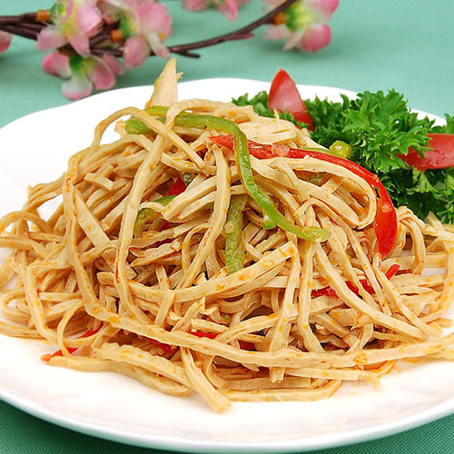 饱满的凉拌豆腐丝