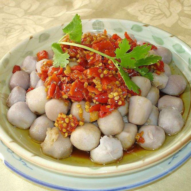 好吃不腻的剁椒芋头