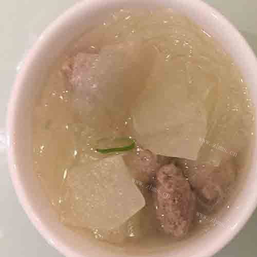自制冬瓜粉丝丸子汤
