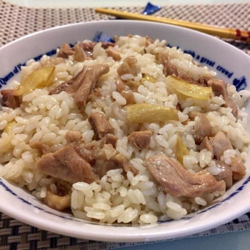 麻油鸡糯米饭的做法