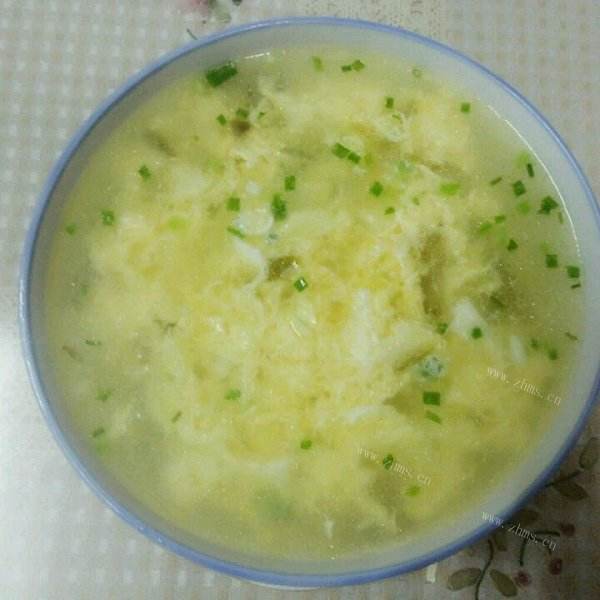 鲜美榨菜蛋汤