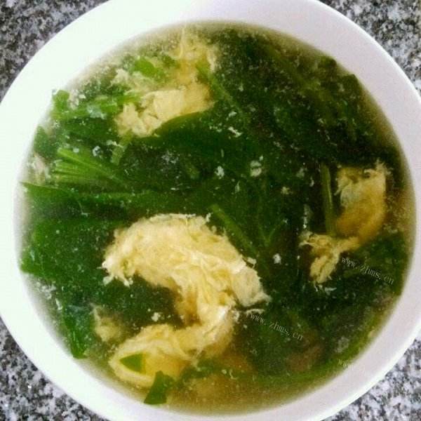 唇齿留香的菠菜鸡蛋汤