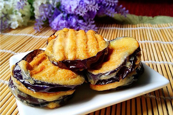 家常香煎茄饼