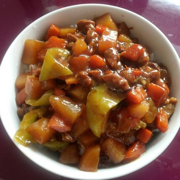 家常菜咖喱土豆牛肉