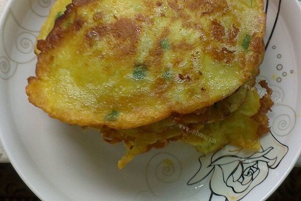 美味的菜瓜鸡蛋饼