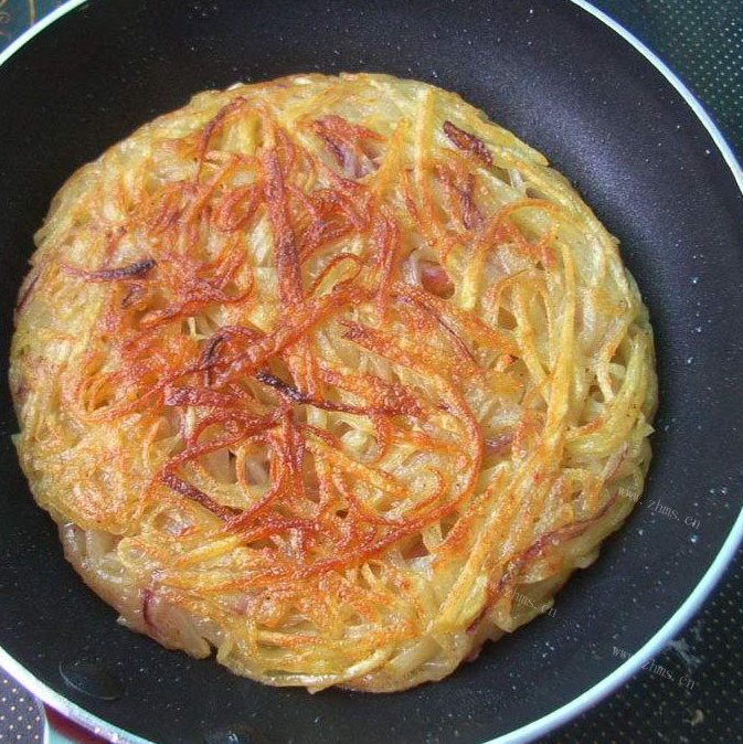 营养晚餐麻辣土豆丝饼