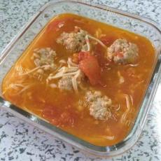 自制番茄肉丸汤