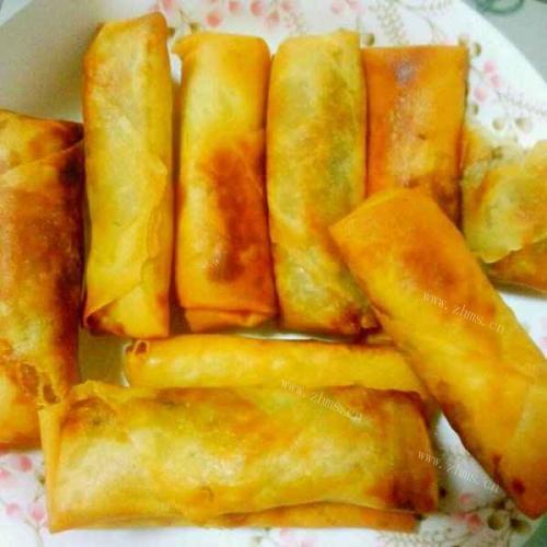 美味的自制春卷
