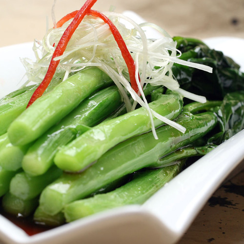 味道不错的白灼菜心