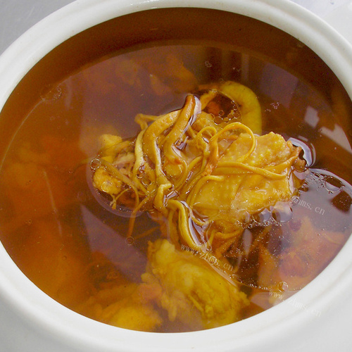 家庭版虫草花煲鸡汤