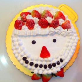 甜腻的圣诞老人蛋糕