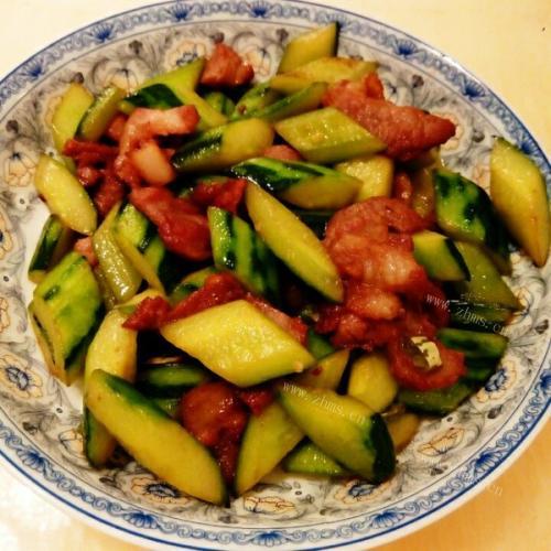 家常黄瓜炒肉
