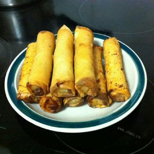 美味的自制春卷